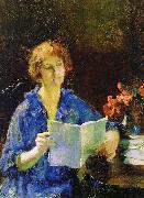 Francis Coates Jones Woman Reading oil painting